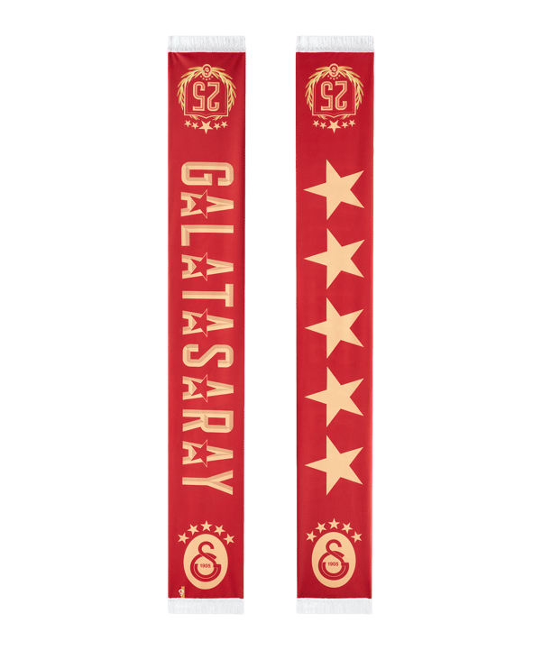 Galatasaray Istanbul Galatasaray Istanbul 5 Stars Schal Rot - rot