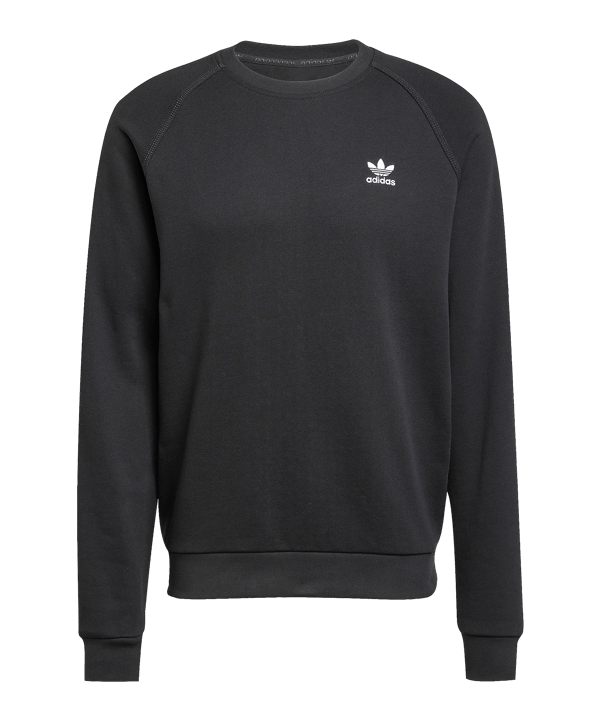 adidas Originals Trefoil Essentials French Terry Sweatshirt Schwarz - schwarz