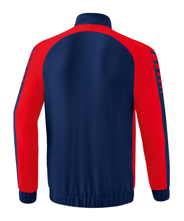 Erima Six Wings Präsentationsjacke Blau Rot - blau