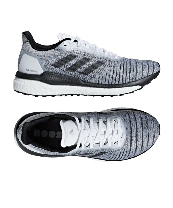 adidas Solar Drive Running Weiss Grau - weiss