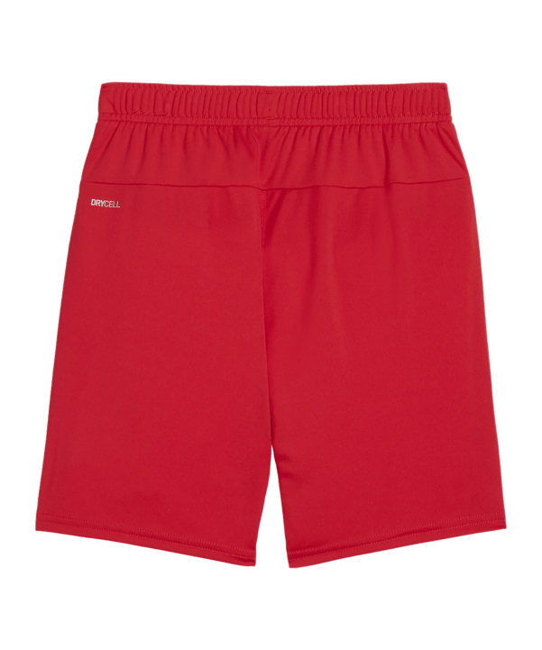 PUMA teamGOAL Short Kids Rot Weiss F01 - rot