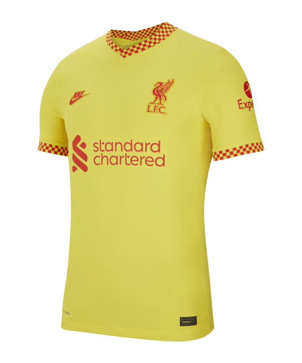 Nike FC Liverpool Auth. Trikot UCL 2021/2022 F704 - gelb