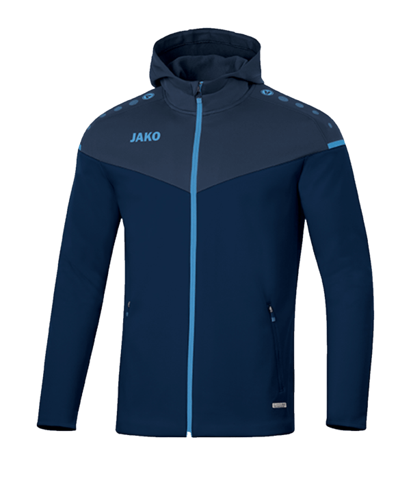 JAKO Champ 2.0 Kapuzenjacke Damen Blau F95 - blau