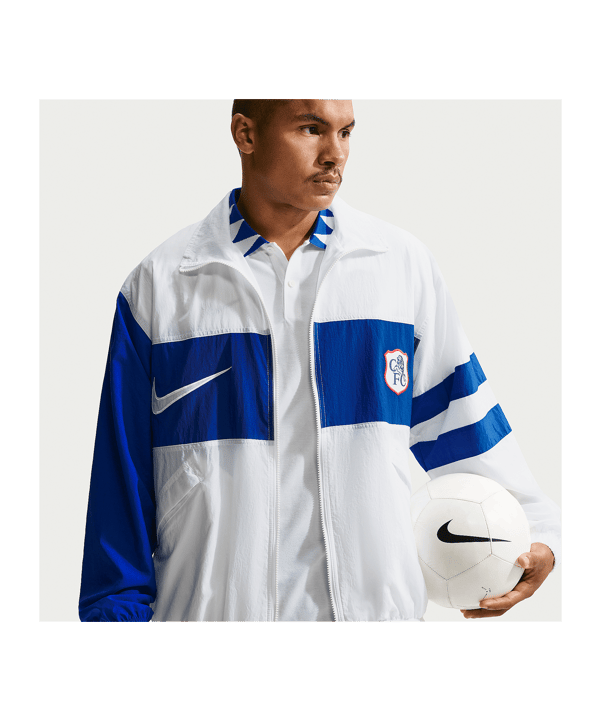 Nike FC Chelsea London Repel I96 Track Jacke Weiß F100 - weiss