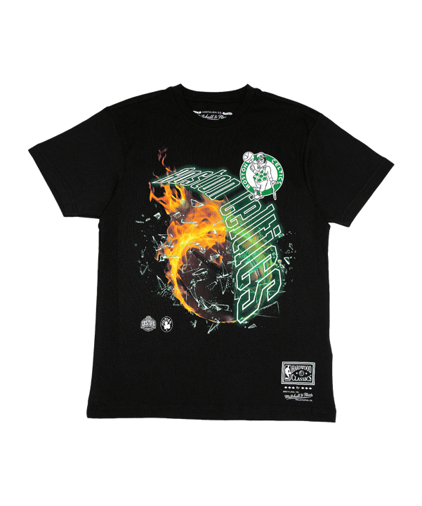 Mitchell and Ness Boston Celtics HWC Blaze T-Shirt Schwarz - schwarz