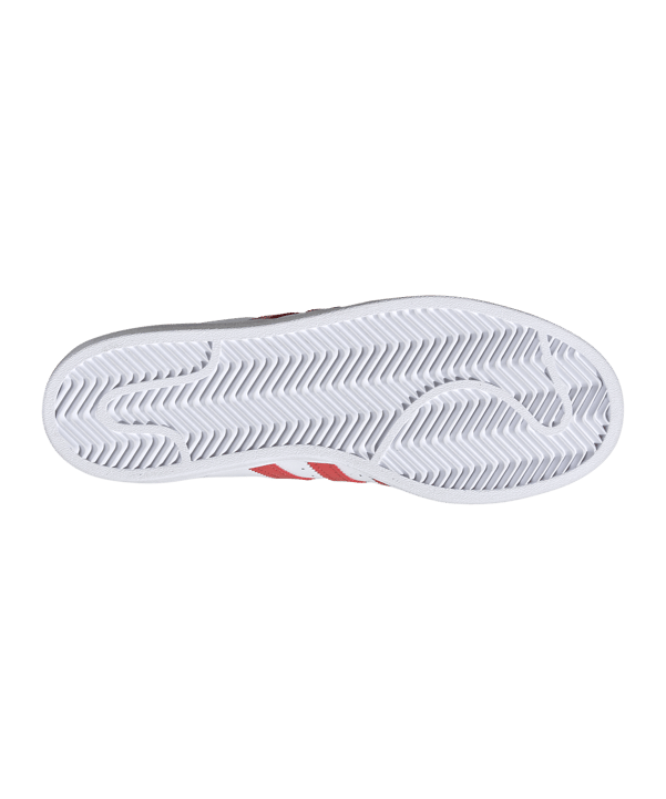 adidas Originals Superstar Damen Weiss Rot - weiss