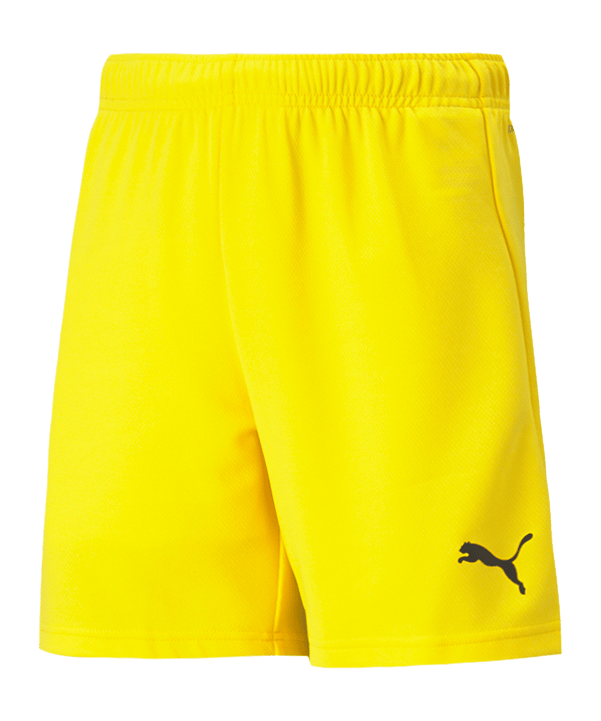 Puma Jaune Short Enfant Team Rise - Image 2