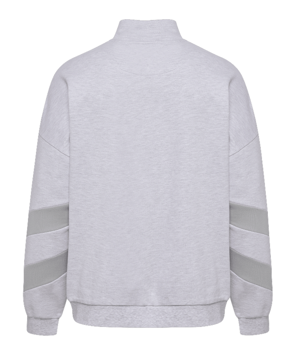 Hummel Oversized Halfzip Sweatshirt Grau F2010 - grau