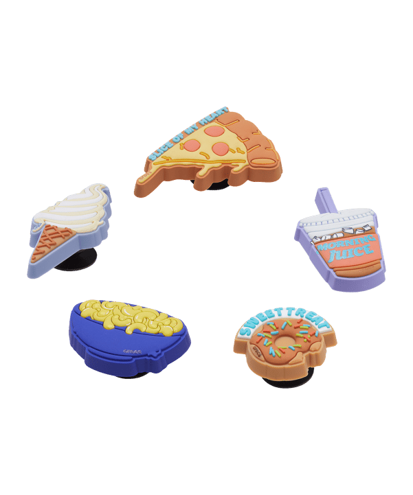Crocs Funny Foods 5 Pack Accessoire Mehrfarbig - mehrfarbig