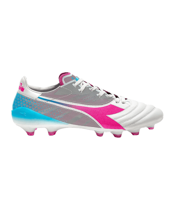 Diadora Brasil Elite Veloce FG Weiss Pink Gelb FD0662 - weiss