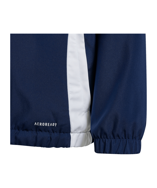 adidas Tiro 24 Windbreaker Kids Blau Weiss - blau