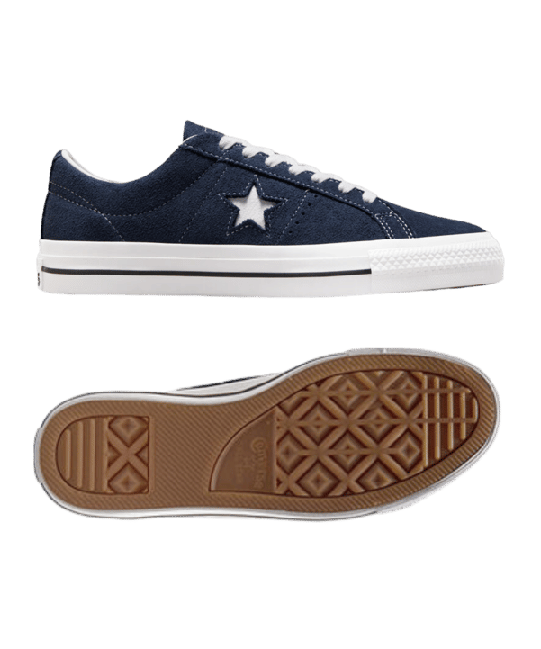 Converse One Star Pro Blau Weiss Schwarz - blau