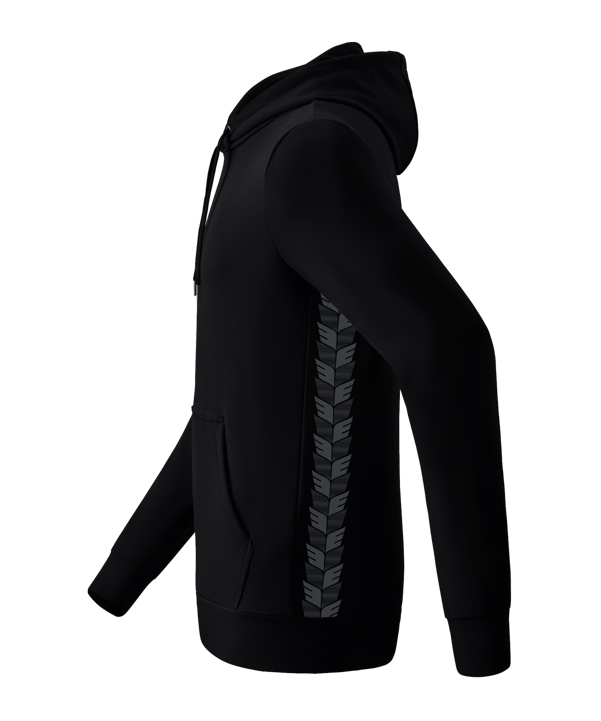 Erima Team Essential Hoody Schwarz Grau - schwarz