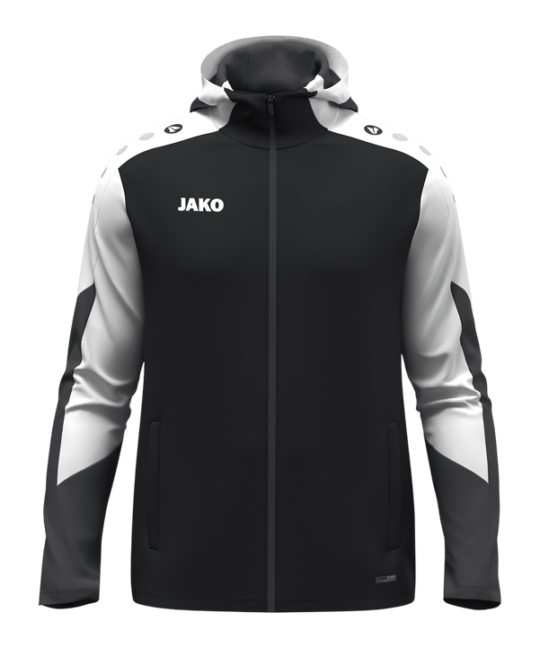 JAKO Dynamic Kapuzenjacke Kids Schwarz F826 - schwarz