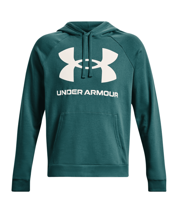 Under Armour Rival Fleece Big Logo Hoody Grün F722 - gruen