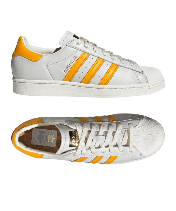 adidas Originals Superstar Weiss Gold - weiss