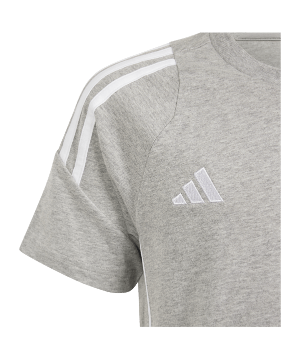adidas Tiro 24 T-Shirt Kids Grau Weiss - grau