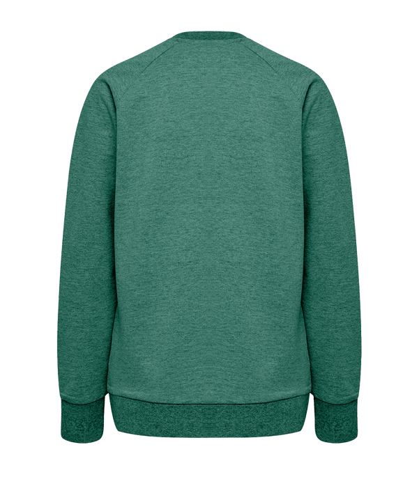 Hummel Cotton Logo Sweatshirt Damen Grün F6140 - gruen