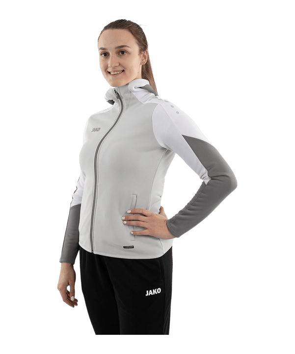 JAKO Dynamic Kapuzenjacke Damen Grau F837 - grau