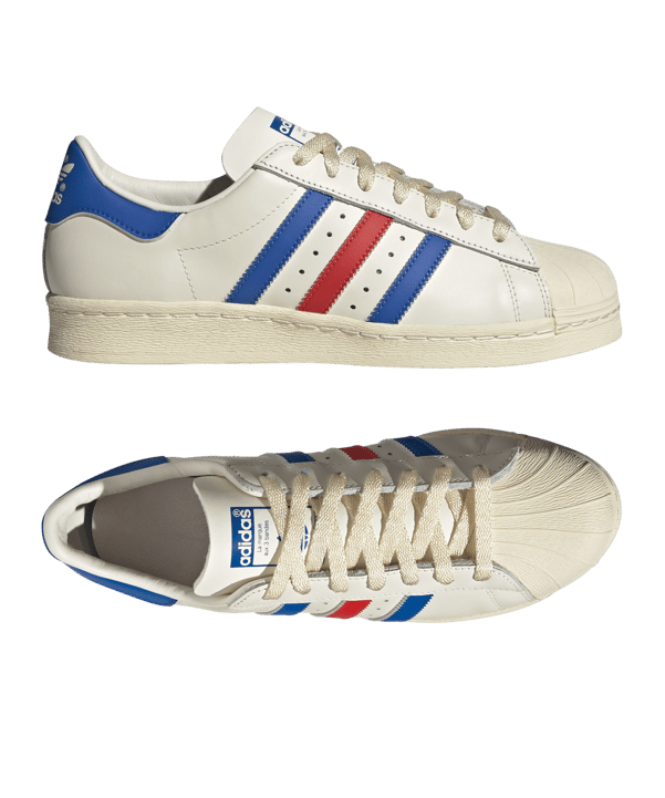 adidas Originals Superstar 82 Weiss Blau - weiss