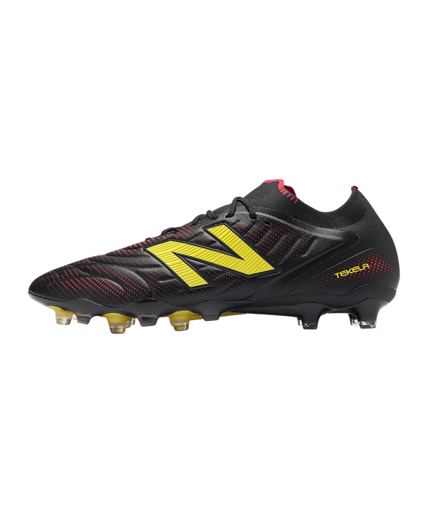 New Balance Tekela Elite Low v5 FG Live Wire Schwarz - schwarz