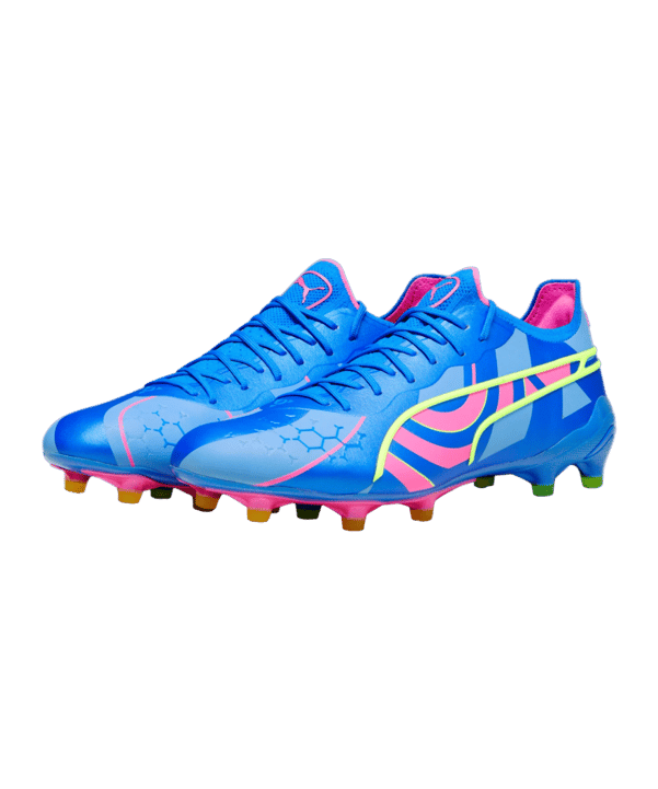PUMA KING Ultimate Energy FG/AG Blau Pink F01 - blau