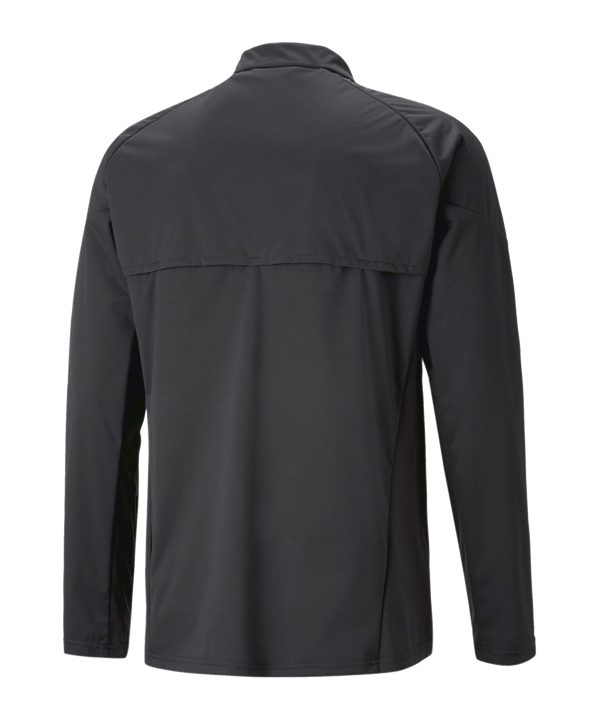 PUMA teamCUP HalfZip Regensweatshirt Schwarz F03 - schwarz