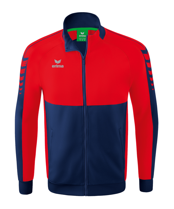 Erima Six Wings Trainingsjacke Blau Rot - blau