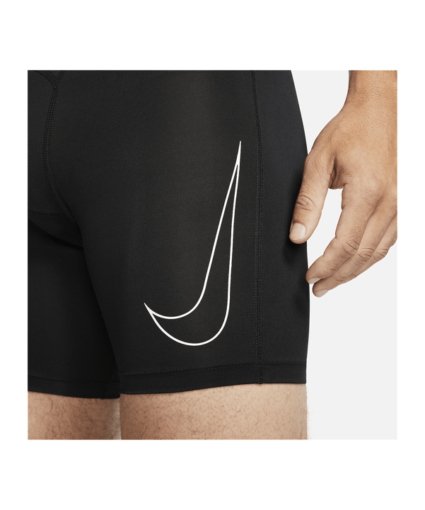Nike Pro Short Schwarz Weiss F010 - schwarz
