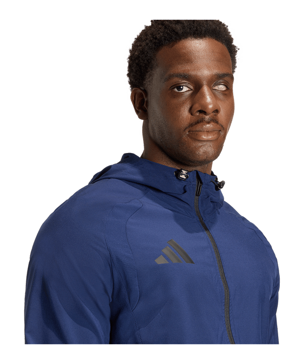 adidas Tiro Travel Windbreaker Blu Scuro - nero