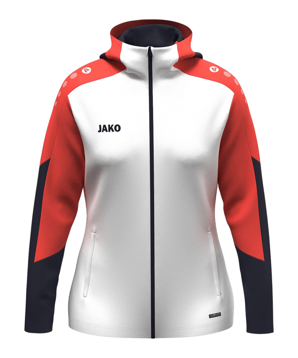 JAKO Dynamic Kapuzenjacke Damen Weiß F026 - weiss