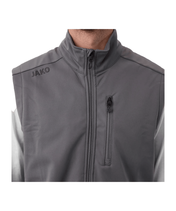 JAKO Premium Gilet Gris C840 - gris