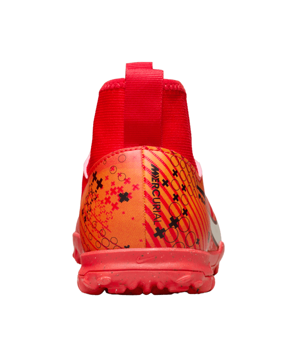 Nike Air Zoom Mercurial Superfly IX Academy TF Dream Speed 7 Kids Rot Weiss Orange F600 - rot