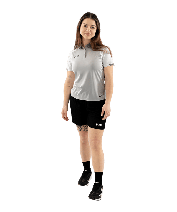JAKO Dynamic Polo Damen Grau F837 - grau