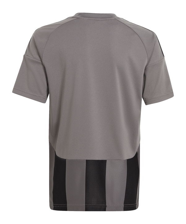 adidas Striped 24 Trikot Kids Grau Schwarz - grau