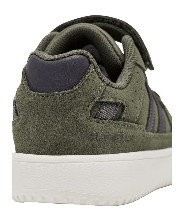 Hummel St. Power Play Suede Sneaker Kids Grün F6002 - gruen