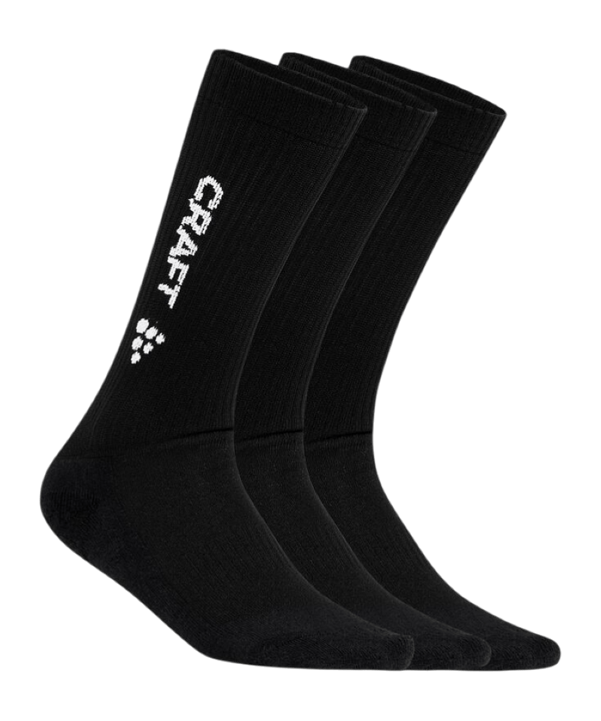 Craft Progress 3er Pack Socken Schwarz - schwarz