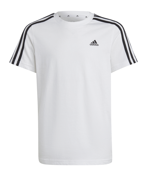 adidas 3S T-Shirt Kids Weiss Schwarz - weiss