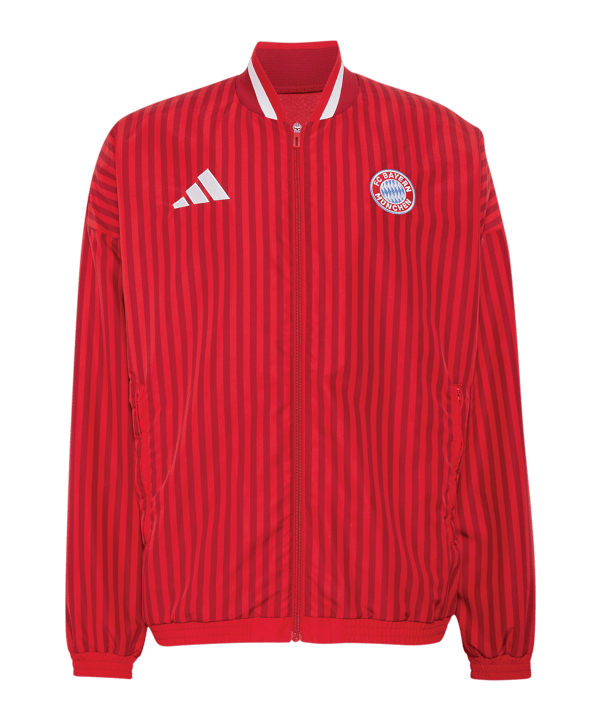 adidas FC Bayern München Stadium Giacca Rosso - rosso