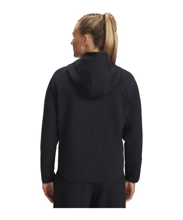Under Armour Unstoppable Fleece Kapuzenjacke Damen Schwarz F001 - schwarz