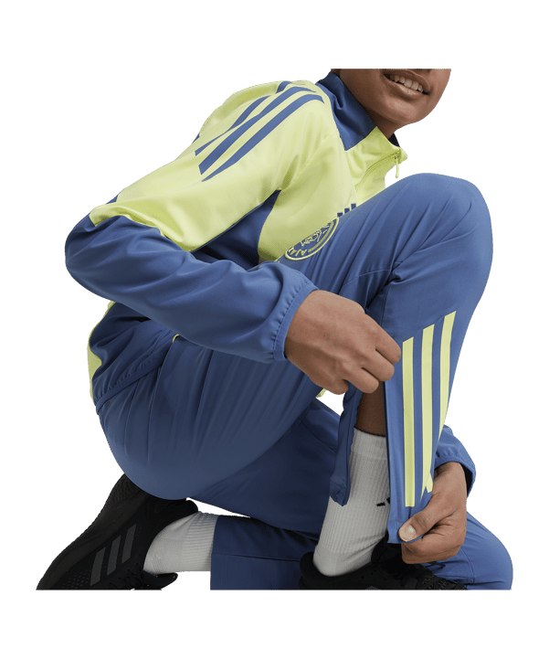 adidas Ajax Amsterdam Prematch Hose 2024/2025 Kids Blau - blau