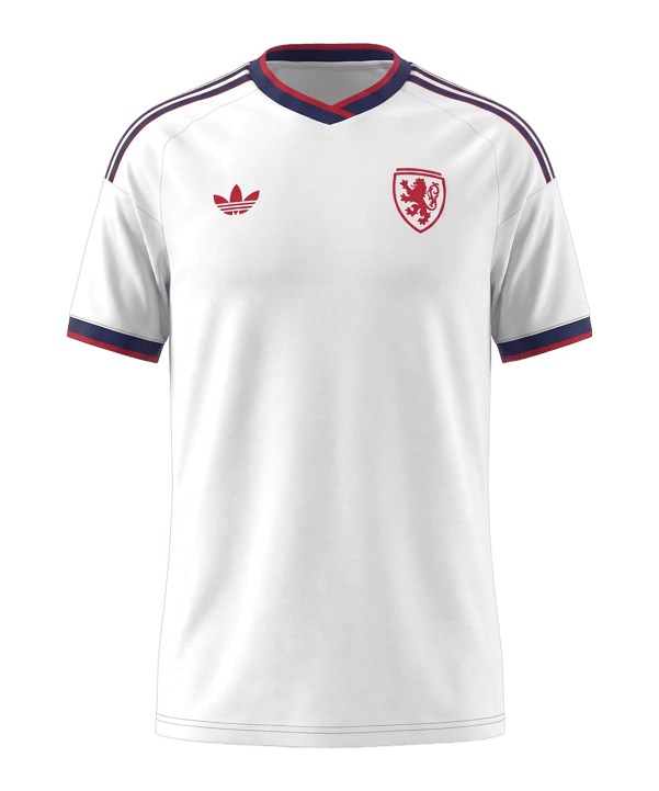adidas FACR Tschechien Trikot Away 2026 Kids Weiß