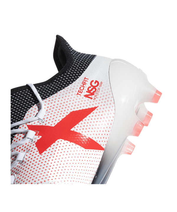 adidas X 17.1 FG Weiss Rot - weiss