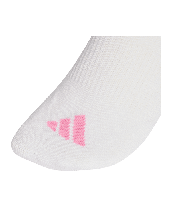 adidas 3 Stripes Mid Cut 3er Pack Socken Weiß