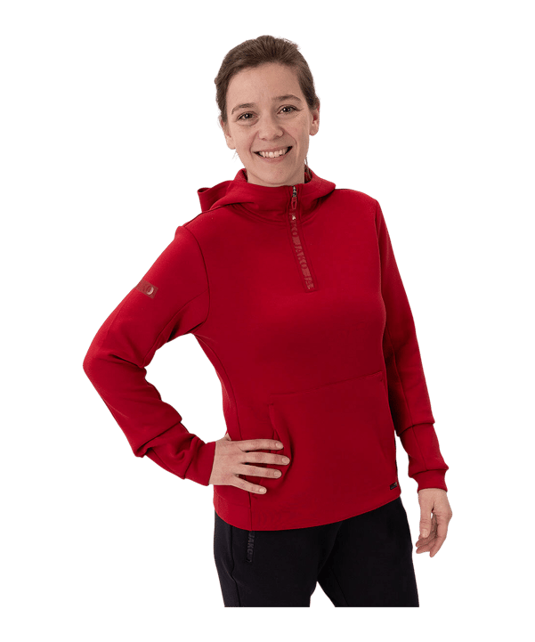 JAKO Pro Casual Hoody Damen Rot F141 - rot