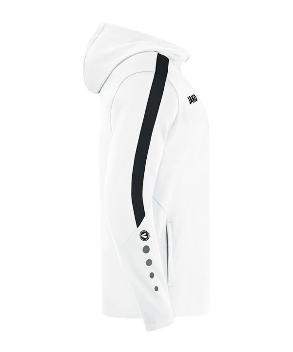 JAKO Power Kapuzenjacke Weiss Schwarz F000 - weiss