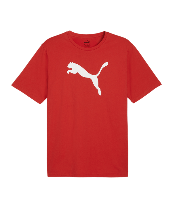 PUMA teamRISE Logo Trainingshirt Rot F01 - rot