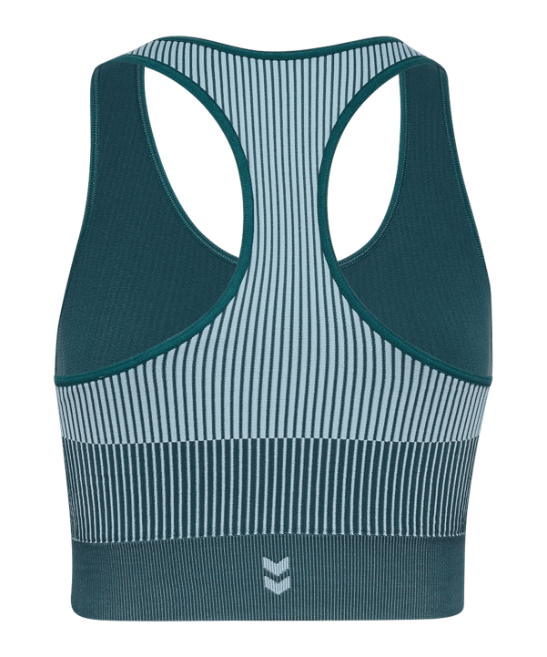 Hummel Yoga Seamless Crop T-Shirt Damen Blau F7280 - blau