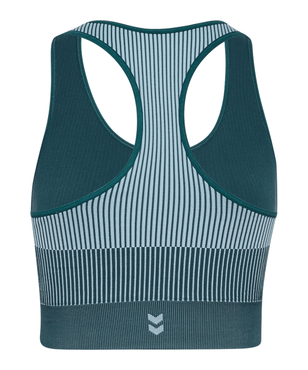 Hummel Yoga Seamless Crop T-Shirt Damen Blau F7280 - blau