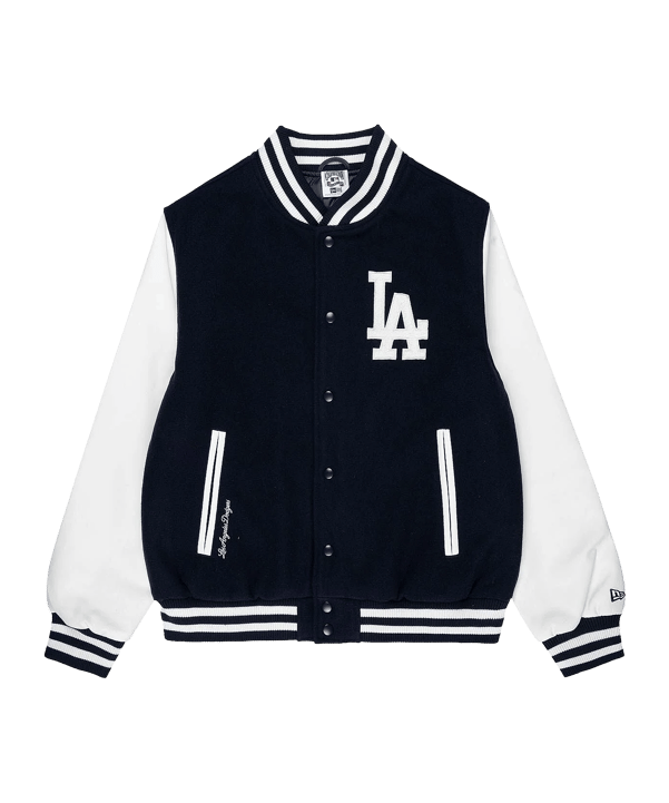 New Era Los Angeles Dodgers MLB World Series Varsity Jacke Blau - blau